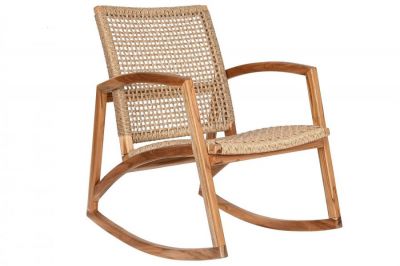 Krzesło Modern Classic rattanowe fotel bujany