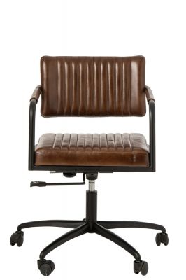 Krzesło obrotowe Canyon Leather brązowe