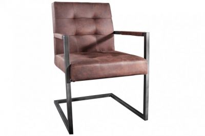 Krzesło Rodeo vintage brązowe  - Invicta Interior
