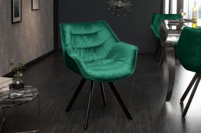 Krzesło The Dutch Comfort zielony szmaragdowy - Invicta Interior