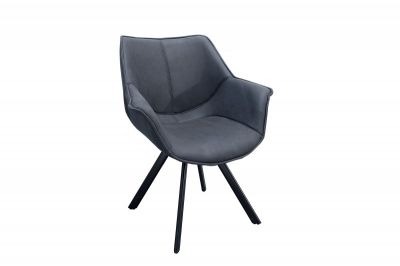 Krzesło The Dutch Retro szare - Invicta Interior