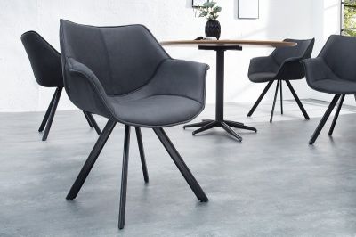 Krzesło The Dutch Retro szare - Invicta Interior