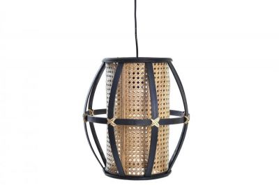 Lampa bambusowa czarna