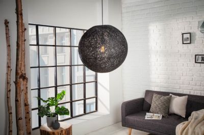Lampa Cocoon czarna 45 cm  - Invicta Interior