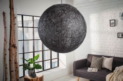 Lampa Cocoon czarna 60 cm  - Invicta Interior