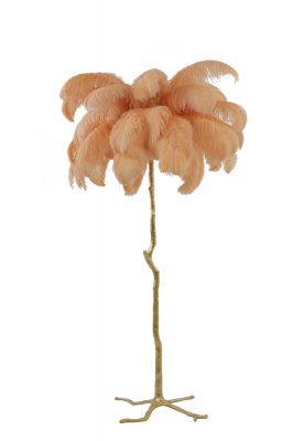 Lampa Feather pióra brzoskwiniowa podłogowa 180 cm - Light & Living
