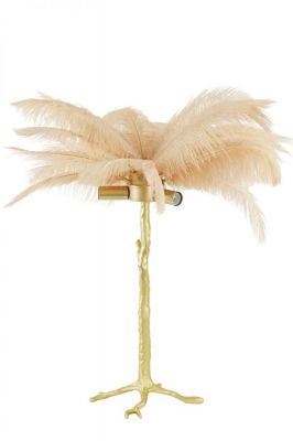 Lampa Feather pióra brzoskwiniowa stołowa 68 cm