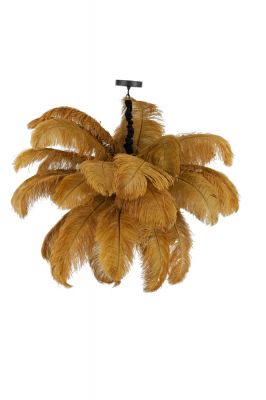 Lampa Feather pióra karmelowa sufitowa 80 cm