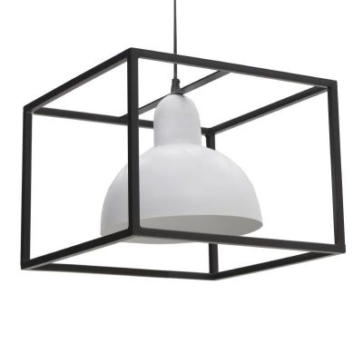 Lampa Industrialna Kostka biała