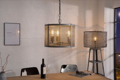 Lampa Loft szara sufitowa  - Invicta Interior