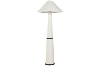 Lampa podłogowa Japandi biała boucle - Item International