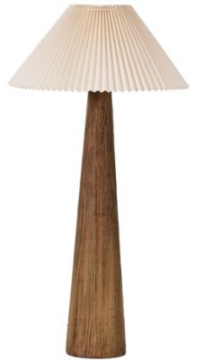 Lampa podłogowa Japandi drewniana - Item International