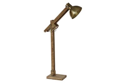 Lampa podłogowa Manhattan Loft drewniana - Item International