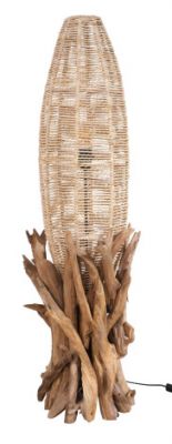 Lampa podłogowa Oceanica z drewna - Item International