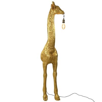 Lampa podłogowa ścienna Żyrafa złota