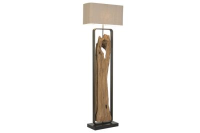 Lampa podłogowa Woodland drewniana 192 cm - Item International