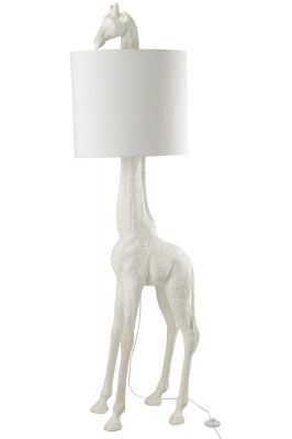 Lampa podłogowa Żyrafa biała 180 cm  - J-Line