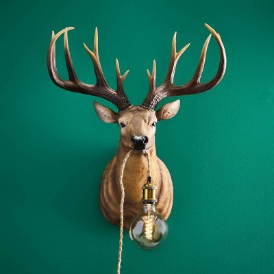 Lampa ścienna kinkiet Jeleń brązowy - Werner Voss