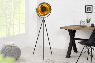 Lampa Spot Studio 140 cm czarna & złota - Invicta Interior