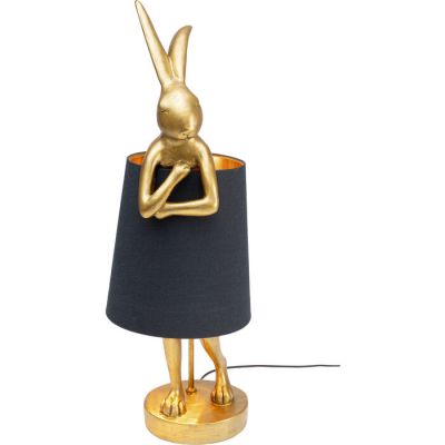 Lampa stołowa Animal Rabbit czarna 68cm - Kare Design