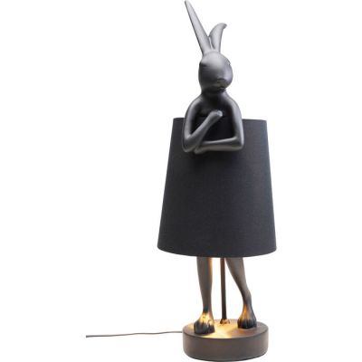 Lampa stołowa Animal Rabbit czarna matowa 50 cm - Kare Design