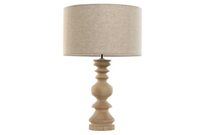 Lampa stołowa Elegant z drewna mango 55 cm - Item International