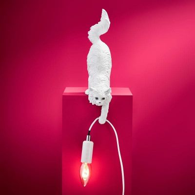 Lampa stołowa Kot Chichi biały - Werner Voss
