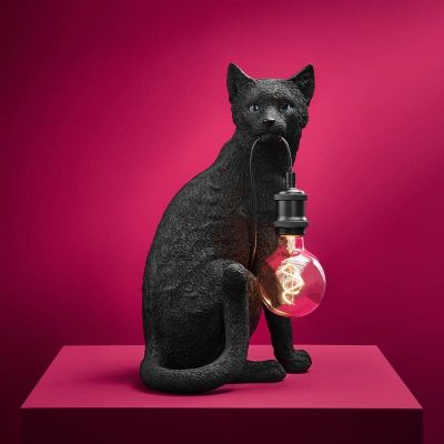 Lampa stołowa Kot Chouchou czarna - Werner Voss