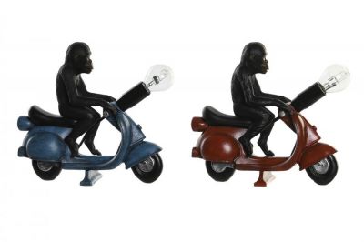 Lampa stołowa Małpa na skuterze vintage