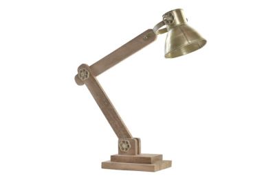 Lampa stołowa Manhattan Loft drewniana - Item International