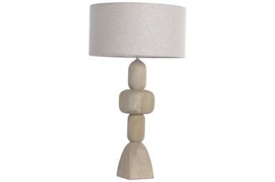 Lampa stołowa Pueblo light z drewna mango