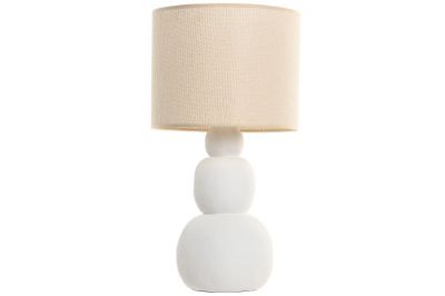 Lampa stołowa Soft Stones biała - Item International