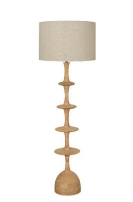 Lampa podłogowa Soria z drewna mango - Item International