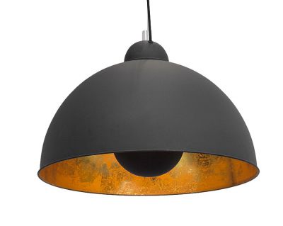 Lampa Dottore Studio czarno-złota wisząca  - Invicta Interior