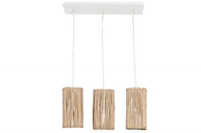 Lampa sufitowa 3 drewniana z eukaliptusa - Item International