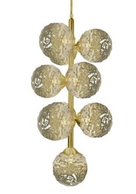 Lampa sufitowa Crystal gold balls 63 cm - Item International