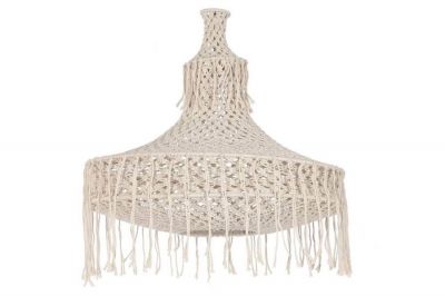 Lampa sufitowa Makrama beżowa 63 cm - Item International