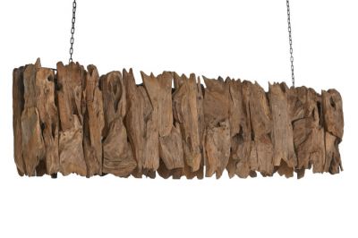 Lampa sufitowa z drewna teak 160 cm - Light & Living