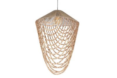 Lampa wisząca Drewniane Perły 100 cm 