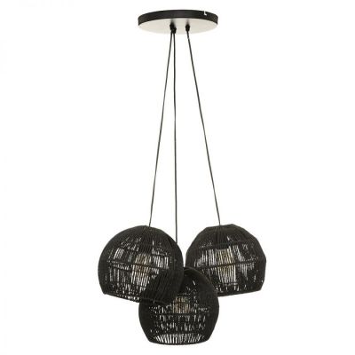 Lampa wisząca Perlota boho czarna - Atmosphera