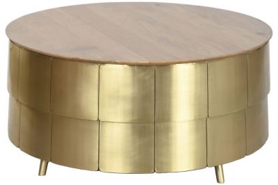 Ława Dorado z drewna mango złota  - Item International