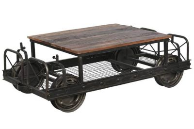 Ława industrialna stolik Drezyna vintage - Item International