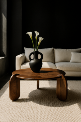 Ława Sculpta z drewna mango