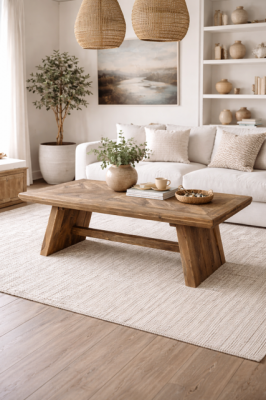 Ława stolik Wood Craft drewno z recyklingu 130 cm - Item International