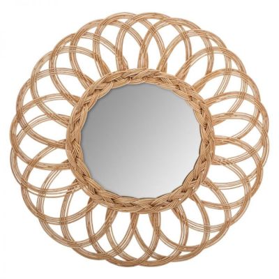 Lustro ratanowe Boho Bloom 50cm - Atmosphera