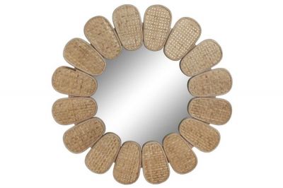 Lustro rattanowe 80 cm  - Item International