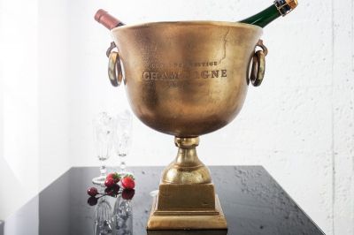 Misa Champagne Royal 40 cm złota  - Invicta Interior