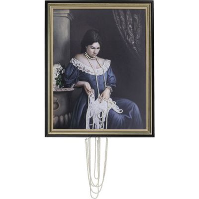 Obraz Olejny Lady Pearls 100x80 - Kare Design