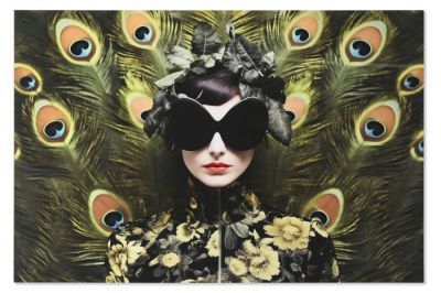 Obraz szklany Peacock Dynasty 150x100 cm