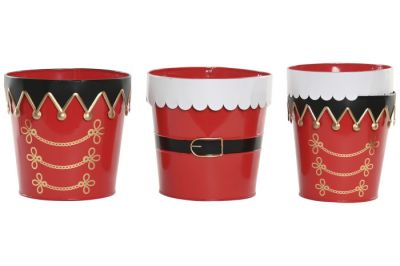Osłonki świąteczne Santa Style 3 szt - Item International